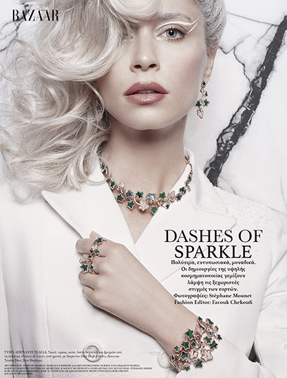 Retouche Harper's Bazaar - Édito Dashes of Sparkle